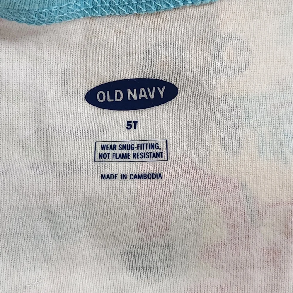 NWT Old Navy Pajama Onesie Construction Vehicle Print Size 5T